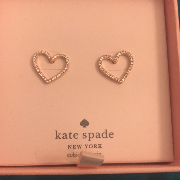 Isn’t it romantic!!! Kate Spade Lovely heart earrings! NWTs!!!